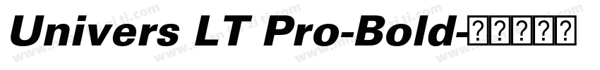 Univers LT Pro-Bold字体转换